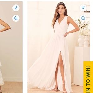 NWT Lulus, white dress